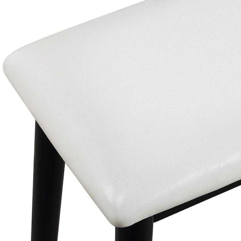 Large Picture of Crown Mark Cecilia 4905SET-BK Vanity Table & Stool - Black