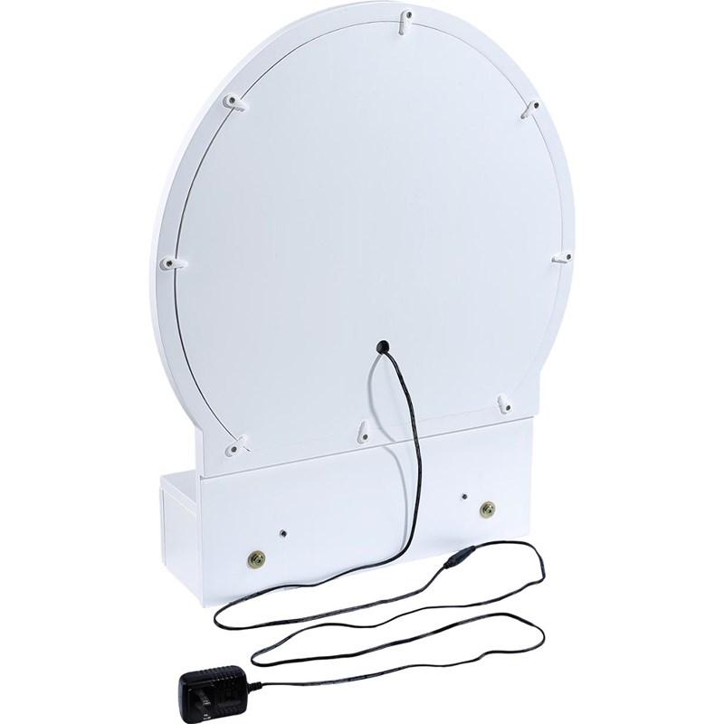 Large Picture of Crown Mark Cecilia 4905SET-WH Vanity Table & Stool - White