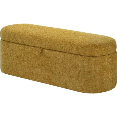 Crown Mark Philipa 4924GD-BENCH Storage Bench - Gold Tweed