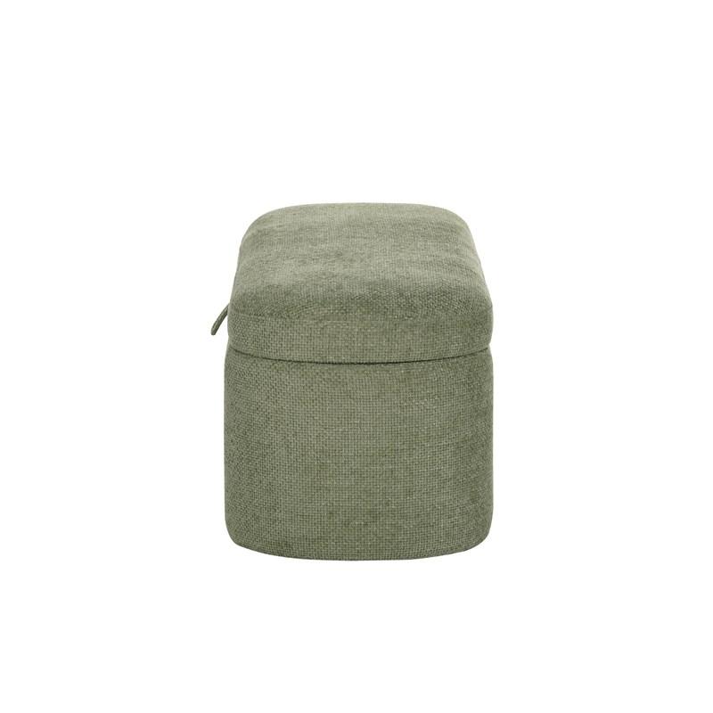 Large Picture of Crown Mark Philipa 4924GR-BENCH Storage Bench - Green Tweed