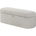 Crown Mark Philipa 4924OT-BENCH Storage Bench - Oatmeal Tweed