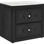 Crown Mark Annabelle 5114BK-2 Nightstand - Black