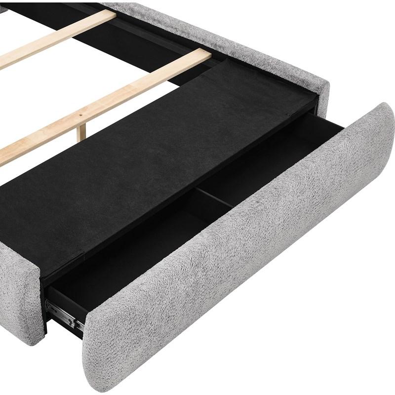 Large Picture of Crown Mark Reverie 5116PW-Q Queen Bed with Storage - Pewter
