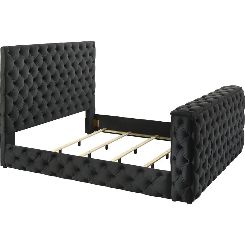 Large Picture of Crown Mark Josephine 5213BK-K King Bed with TV Lift