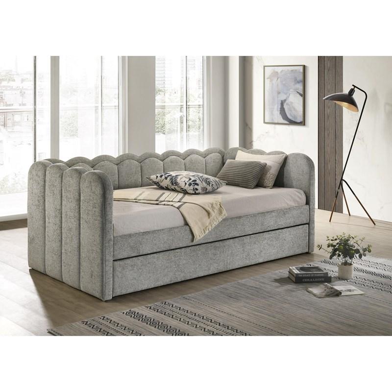 Large Picture of Crown Mark Melody 5328LG Daybed - Light Grey