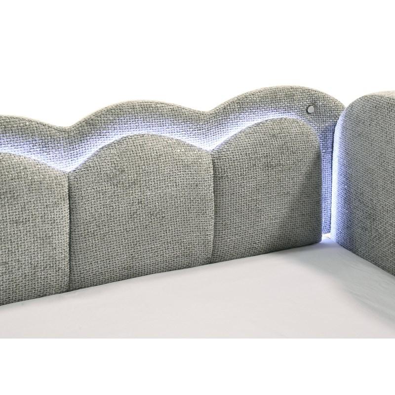 Large Picture of Crown Mark Melody 5328LG Daybed - Light Grey