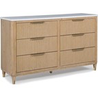 Crown Mark Kara B1450-1 Dresser - Cerused Natural