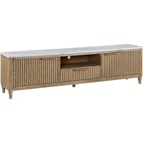 Crown Mark Kara B1450-9 TV Stand - Cerused Natural