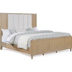 Crown Mark Kara B1450-Q Queen Bed - Cerused Natural