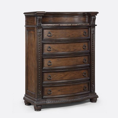 Crown Mark Stanley B1610-4 Chest - Coffee Brown