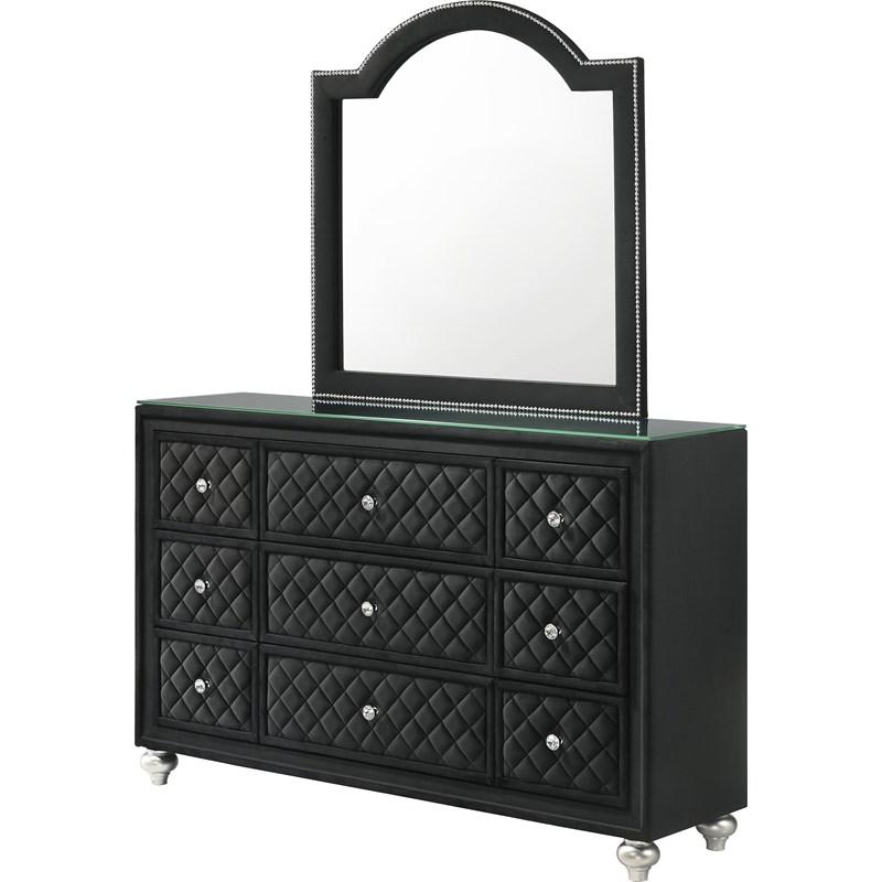 Large Picture of Crown Mark Cameo B2180-1 Dresser - Black