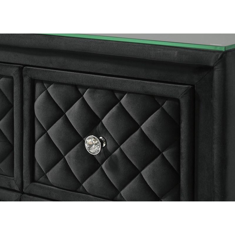 Large Picture of Crown Mark Cameo B2180-1 Dresser - Black