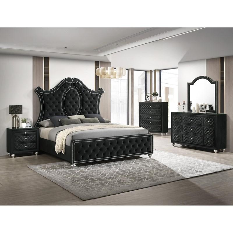 Large Picture of Crown Mark Cameo B2180-4 Chest - Black