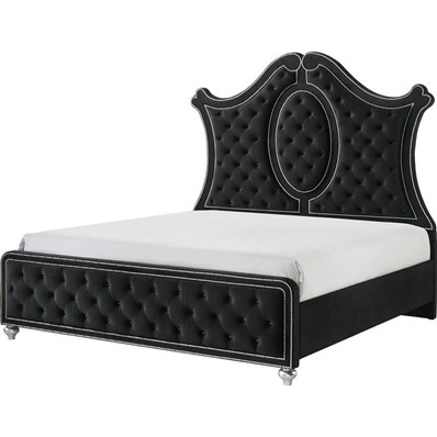Crown Mark Cameo B2180-K King Bed - Black