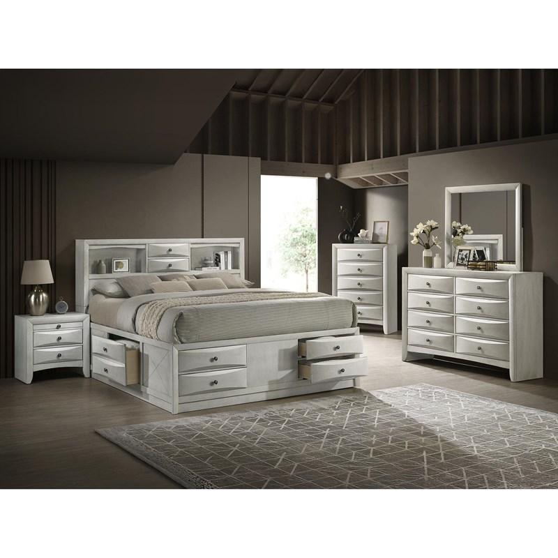Large Picture of Crown Mark Emily B4255-1 Dresser - White