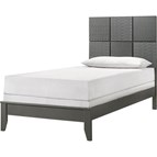 Crown Mark Denker B4715-T Twin Bed - Gunmetal