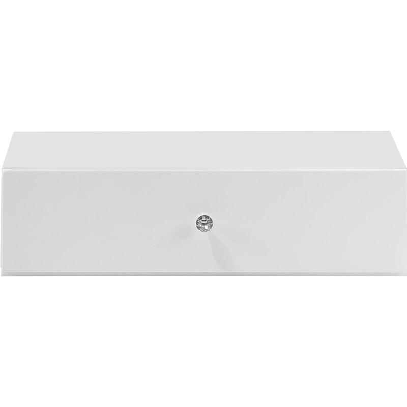 Large Picture of Crown Mark Luxo B4852WH-DB-SET Tall Lighted Vanity with Drawer - White