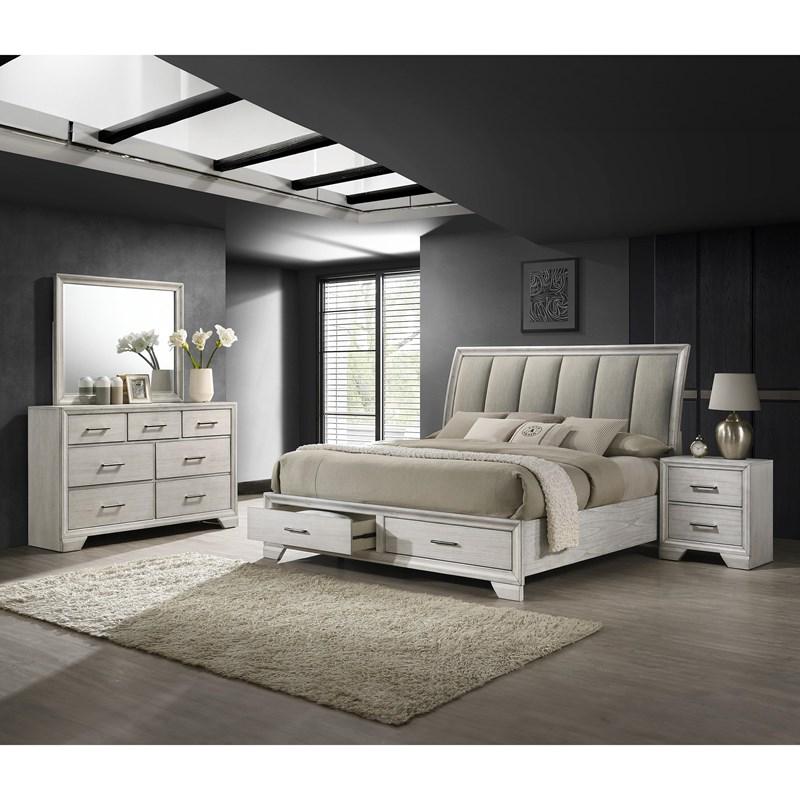 Large Picture of Crown Mark Jaymes B6582-1 Dresser - White Mist