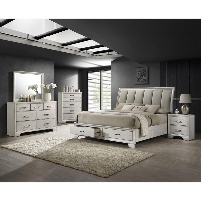 Large Picture of Crown Mark Jaymes B6582-4 Chest - White Mist