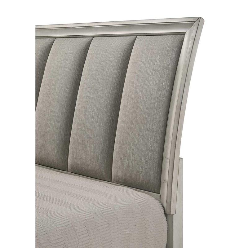 Large Picture of Crown Mark Jaymes B6582-Q Queen Storage Bed - White Mist