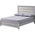 Crown Mark Adelaide B6712-K King Upholstered Bed - Driftwood