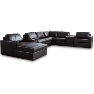 Signature Design by Ashley ModMax II 74305S47 8 pc Sectional with Chaise and Audio Consoles