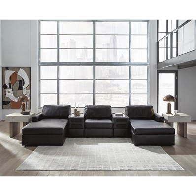 Signature Design by Ashley ModMax II 74305S49 5 pc Double Chaise Sectional with Audio Consoles