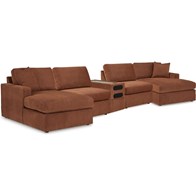 Signature Design by Ashley Modmax 92102S70 5 pc Sectional with Audio Console (Sectionals - Stationary)