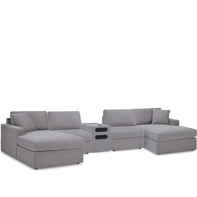 Signature Design by Ashley Modmax 92104S70 5 Piece Sectional with Audio Console