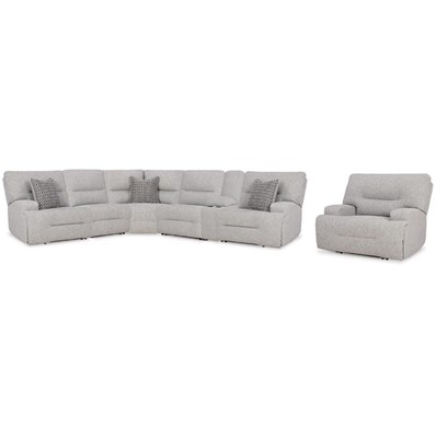 Signature Design by Ashley Acklen Place 93605S8 7 pc Power Reclining Sectional
