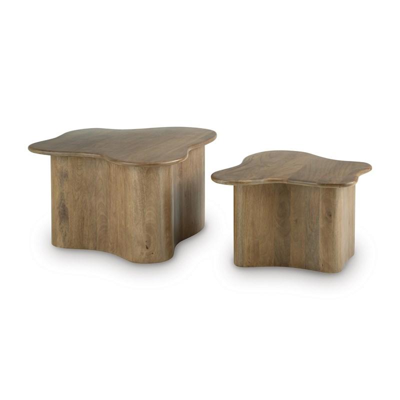 Large Picture of Signature Design by Ashley Abeford A4000711 Accent Cocktail Table Set