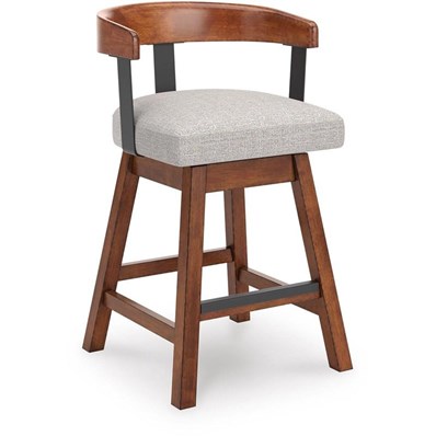 Signature Design by Ashley Ralene D594-224 Upholstered Swivel Barstool