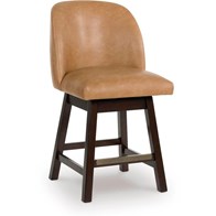 Signature Design by Ashley Neymorton D618-324 Upholstered Swivel Barstool (Dining Seating - Stools)
