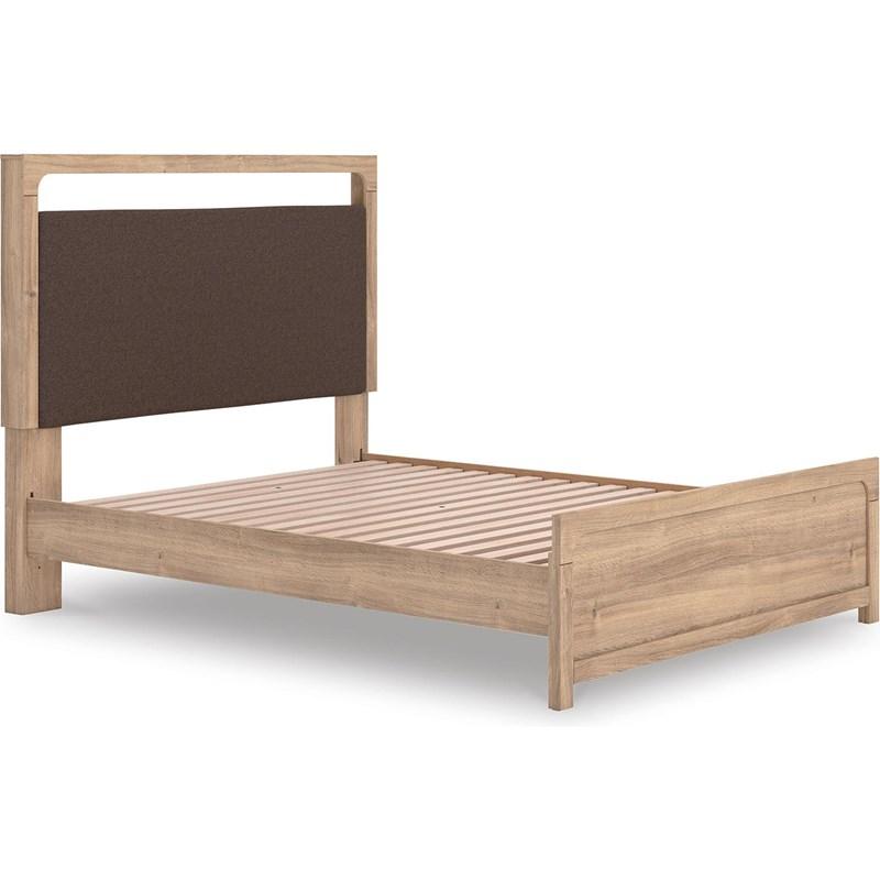 Large Picture of Signature Design by Ashley Kinlanni PCB1360B10 Queen Upholstered Platform Bed