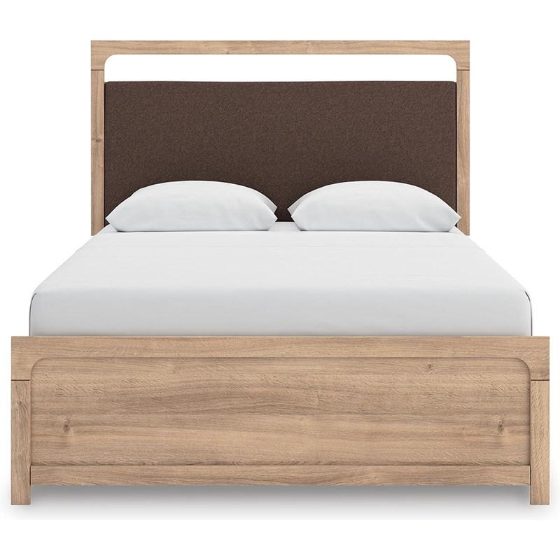 Large Picture of Signature Design by Ashley Kinlanni PCB1360B10 Queen Upholstered Platform Bed