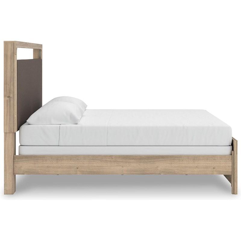 Large Picture of Signature Design by Ashley Kinlanni PCB1360B15 King Upholstered Panel Bed