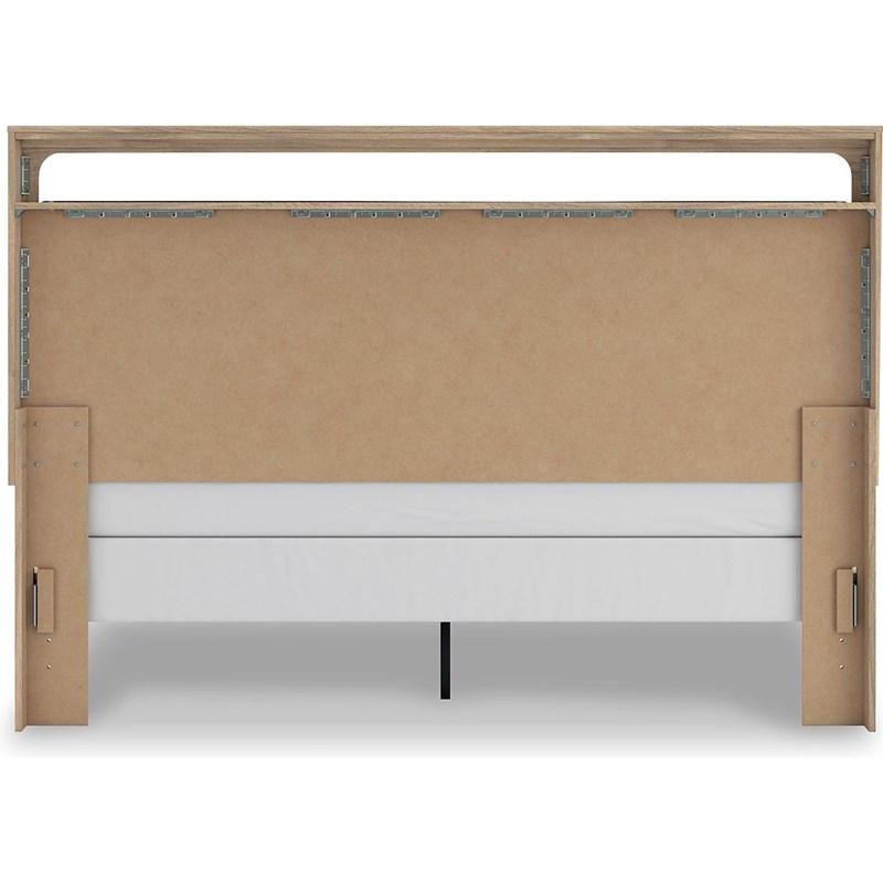 Large Picture of Signature Design by Ashley Kinlanni PCB1360B15 King Upholstered Panel Bed