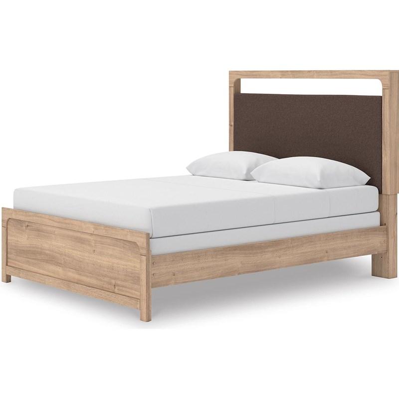 Large Picture of Signature Design by Ashley Kinlanni PCB1360B4 Queen Upholstered Panel Bed