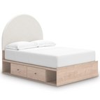 Signature Design by Ashley Arloster PCB1566B7 Full Upholstered Panel Bed with Storage
