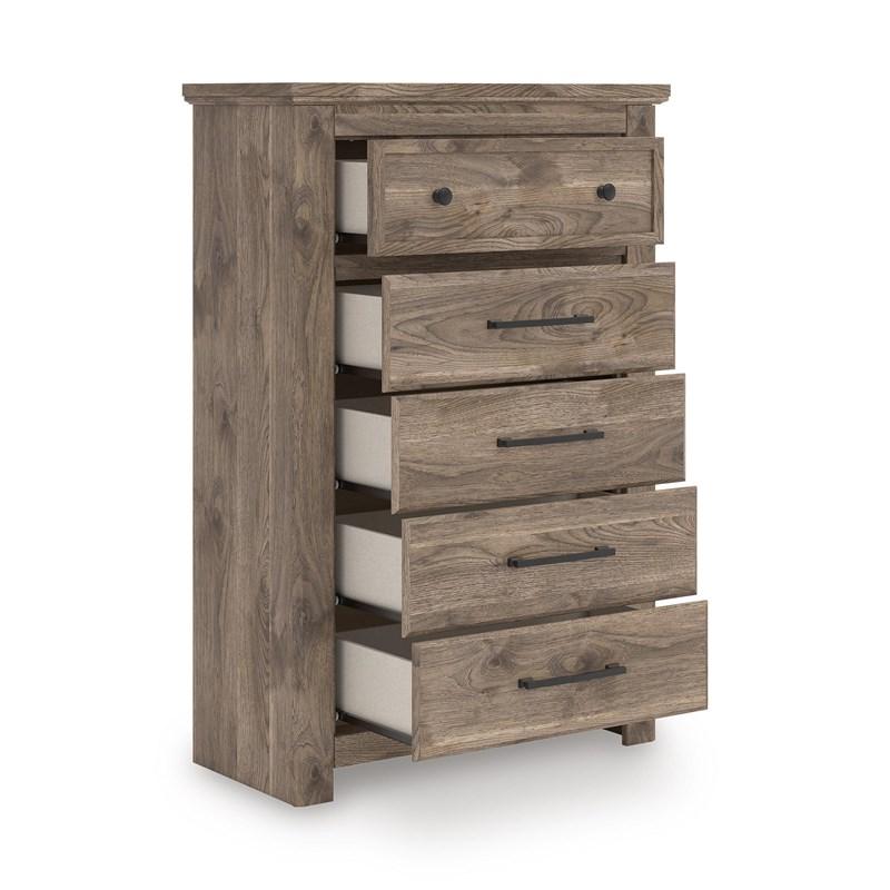 Large Picture of Signature Design by Ashley Rusticott PCB2260-46 Five Drawer Chest