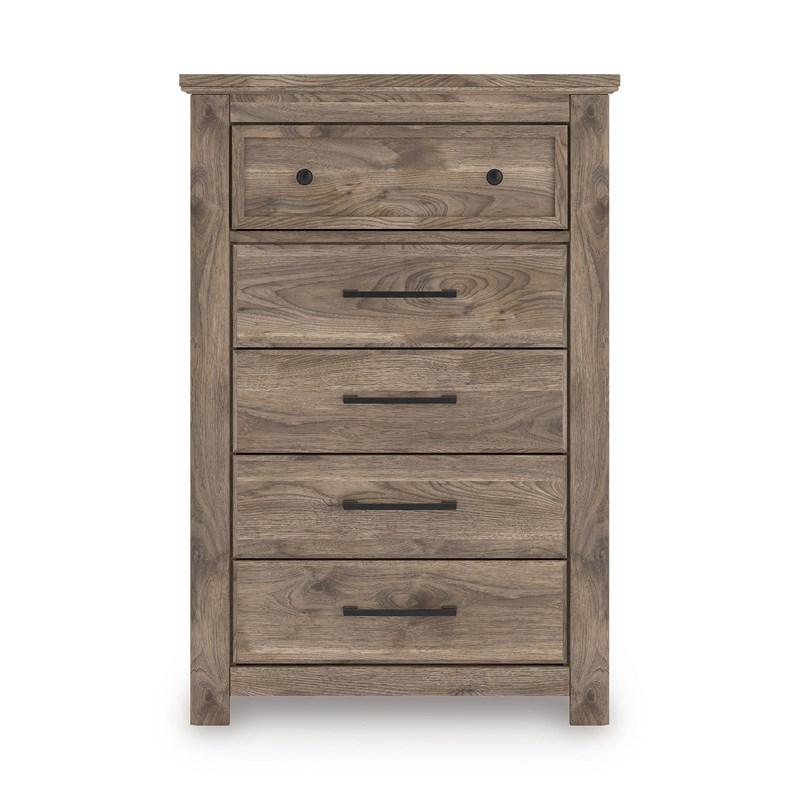 Large Picture of Signature Design by Ashley Rusticott PCB2260-46 Five Drawer Chest