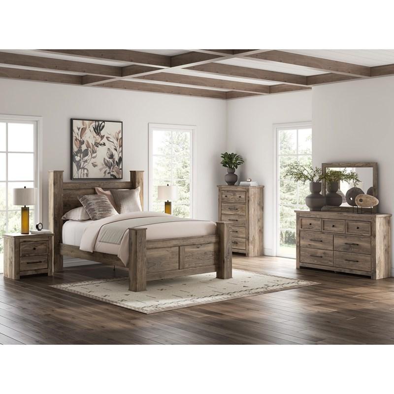 Large Picture of Signature Design by Ashley Rusticott PCB2260-92 Two Drawer Night Stand