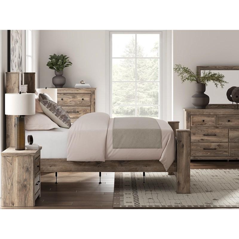Large Picture of Signature Design by Ashley Rusticott PCB2260-92 Two Drawer Night Stand