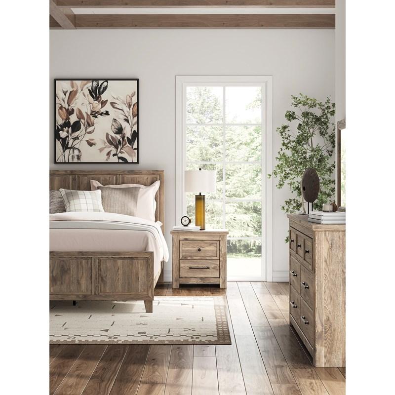 Large Picture of Signature Design by Ashley Rusticott PCB2260-92 Two Drawer Night Stand