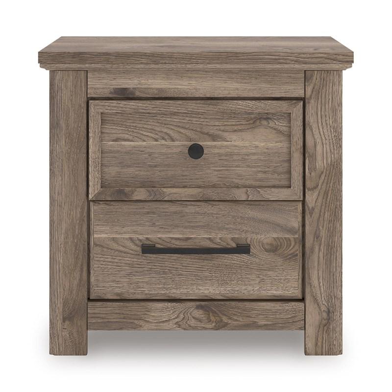 Large Picture of Signature Design by Ashley Rusticott PCB2260-92 Two Drawer Night Stand