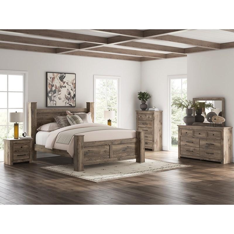 Large Picture of Signature Design by Ashley Rusticott PCB2260-92 Two Drawer Night Stand
