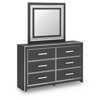 Signature Design by Ashley Zuraleus PCB3380B1 Dresser and Mirror (Dressers - 6 Drawers)