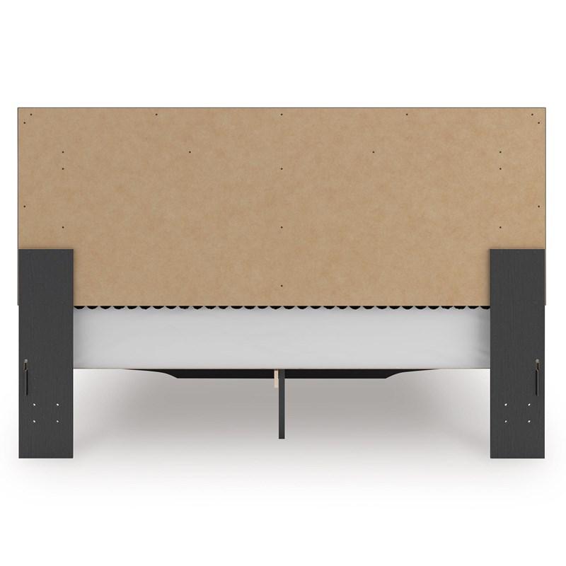 Large Picture of Signature Design by Ashley Zuraleus PCB3380B11 King Upholstered Panel Storage Bed