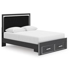 Signature Design by Ashley Zuraleus PCB3380B4 Queen Upholstered Panel Storage Bed
