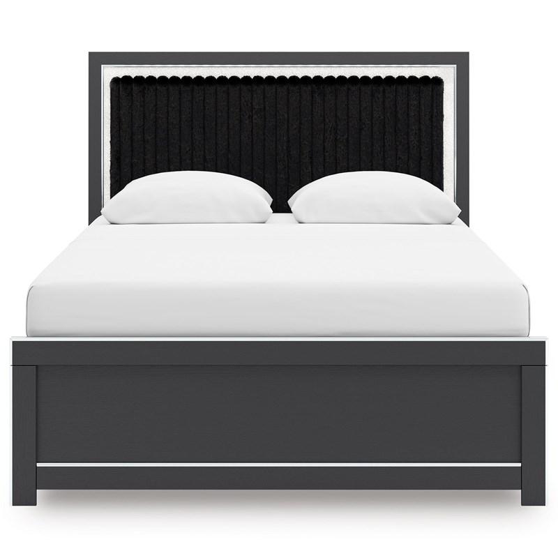 Large Picture of Signature Design by Ashley Zuraleus PCB3380B6 Queen Upholstered Panel Bed